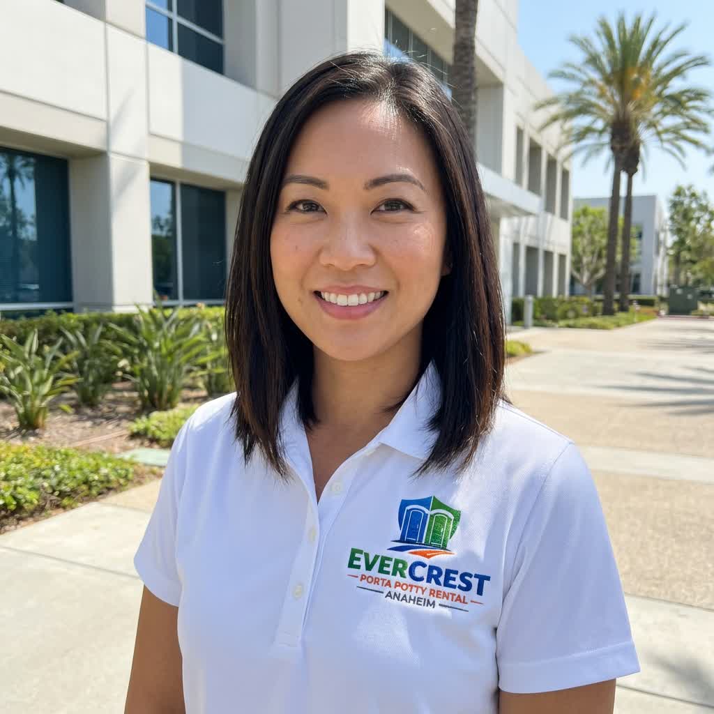 Sarah Chen, COO of Evercrest Porta Potty Rental Anaheim